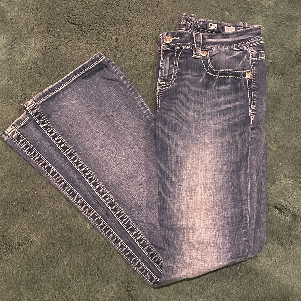 Stylish MISS ME Blue Denim Jeans-sz. 26  pre owned